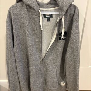 Organic Original Full Zip Salt and Pepper Gray Zip-Up Hoodie